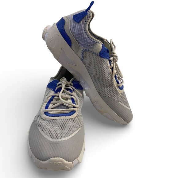 Nike React Live Grey Fog Game Royal (GS) - US 6Y, Unisex Kids, No Box - Picture 2 of 9